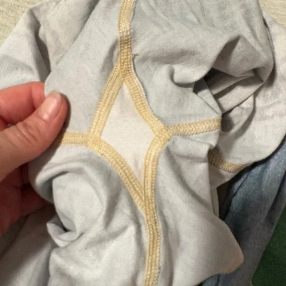 Teeki Blue and White Patterned Flare Pants - Picture 5 of 10